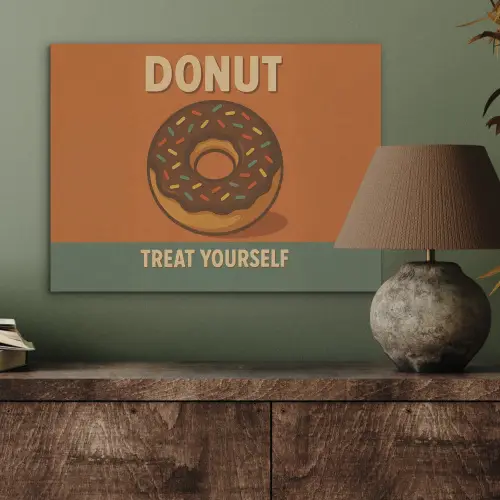 Donut - Spikkels - Kleurrijk - Quote PET vilt klein -sfeer2