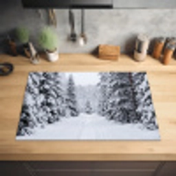 Bos - Winter - Sneeuw - Pad - Natuur Inductie beschermer vinyl 3mm klein -sfeer5