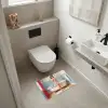 Badkamer - Vrouw - Roze WCmat klein -sfeer1