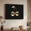 Kersen - Zwart - Goud - Chrome Textielframe zwart klein -sfeer3