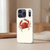 Krab - Felrood - Poten Telefoonhoesje iPhone 17 Pro klein -sfeer2