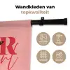 Star girl - Roze - Panter - Ster Wandkleed katoen klein -sfeer2