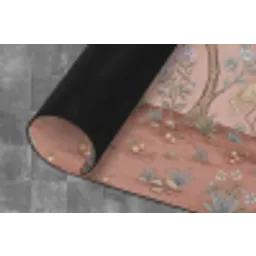 Nostalgisch - Reigers - Roze Keukenloper - keukenmat middel -closeup