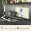Schelpen - Blauw - Beige keuken achterwand spatscherm klein -usp_FR