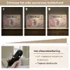 Hamster - Bloemen - Roze - Oranje Light Box met batterij (Wandlamp kind) middel -USP_dimbaarNL