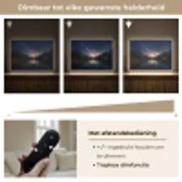 Kristalhelder meer - Bergen - Bergen Light Box met batterij (Wandlamp) middel -USP_dimbaarNL