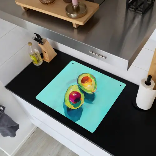 Avocado - Groen - Pit - Schaduw Inductie beschemer met haakjes middel -sfeer1