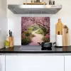 Kersenbloesem - Natuur - Sakura - Pad - Japanse tuin Inductie beschemer met haakjes middel -sfeer2