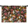 Bloemen - Vlinder - Design - Kunst - Abstract - Schilderij - Oude meesters Wandkleed katoen klein -zz3d