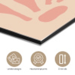 Bohemian - Roze - Pastel - Abstract aluminium wit klein -closeup_NL