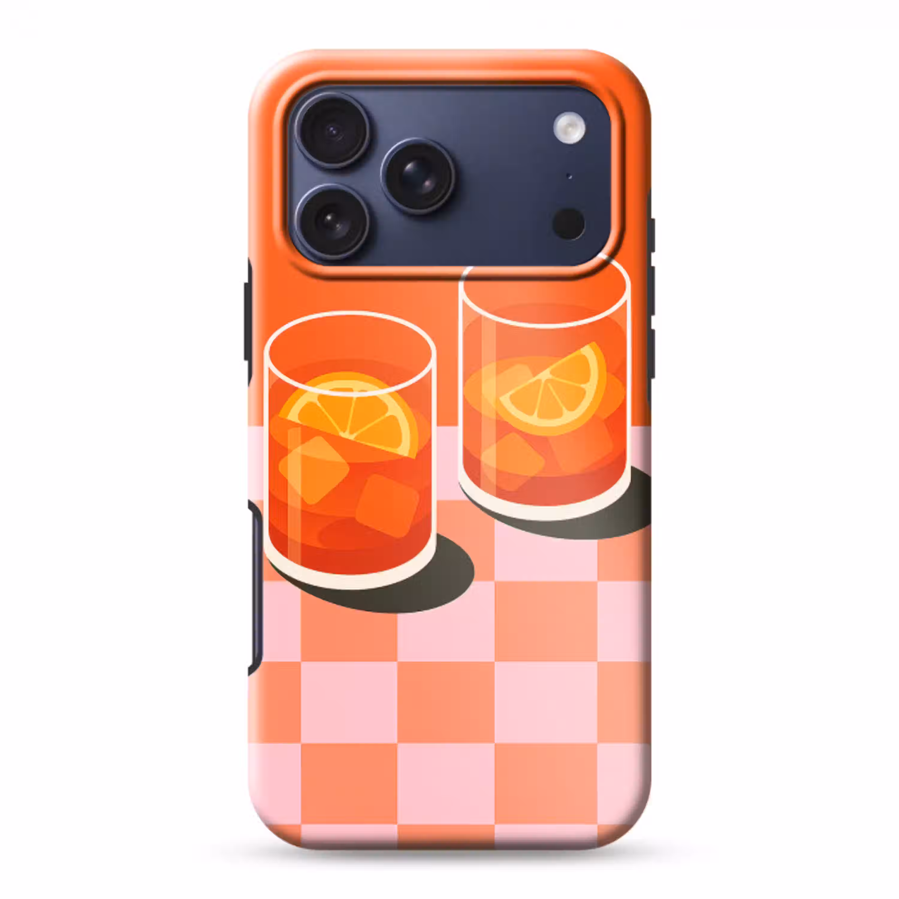 Sinaasappel - Glazen - Oranje Toughcase MagSafe Apple iPhone 17 Pro Max klein -3d
