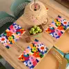 Bloemen - Kleurrijk - Stippen Placemat vinyl groot -zzsfeer5_Kitchenyeah-website