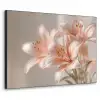 Lelies - Meeldraden - Roze - Wazig Textielframe zwart klein -3d