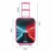 Baan - Raceauto - Neon - Rood Kinderkoffer - Roze klein -productfoto_formaten