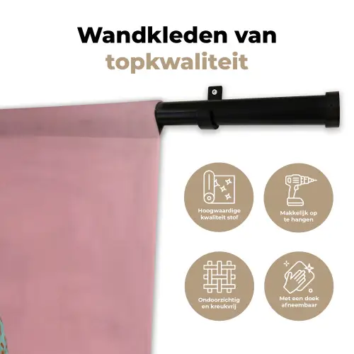 Sjaal - Aap - Zonnebril - Jasje Wandkleed katoen klein -sfeer2