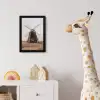 Windmolens - Landschap - Veld fotolijst zwart zonder passe partout klein -usfeer4_kinderkamer