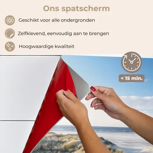 Duin - Meeuw - Strand - Zee - Zon keuken achterwand spatscherm klein -spatscherm_NL