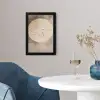 Vogel - Beige - Japandi fotolijst zwart zonder passe partout klein -sfeer4