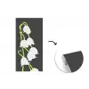 Lelietjes van dalen - Bloemen - Zwart - Flora fotobehang vinyl groot -3d
