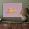 Eendjes - Vrolijk - Roze PET vilt klein -sfeer2