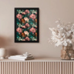 Bloemen - Schilderachtig - Patroon - Roze fotolijst zwart zonder passe partout klein 224 -sfeer5