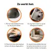 Zeilschip - Zee - Bewolkt Inductie beschermer vinyl 3mm klein -zzzzzzz-td-werking