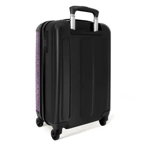lichtpaars slangenhuid met symmetrische schubstructuur NBS - Handbagage koffer - Volwassenen Unisex middel -achterkant