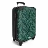 Palm bladeren monstera donker patroon NBS - Handbagage koffer - Volwassenen Unisex middel -productfoto_3d
