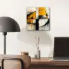 Geel - Abstract - Modern - Vormen aluminium wit klein -sfeer5