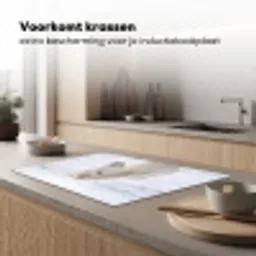 Paard - Kop - Winter - Dieren - Wit Inductie beschermer vinyl 3mm klein -sfeer1