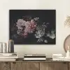 Bloemen - Vintage - Pastel - Zwart - Boeket PET vilt klein -sfeer1