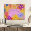 Tas - Roze - Bloemen PET vilt klein -sfeer1