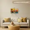 Kleurrijk - Geometrisch - Abstract Canvas - Meerluiken 2 luik klein -sfeer6-formaat-