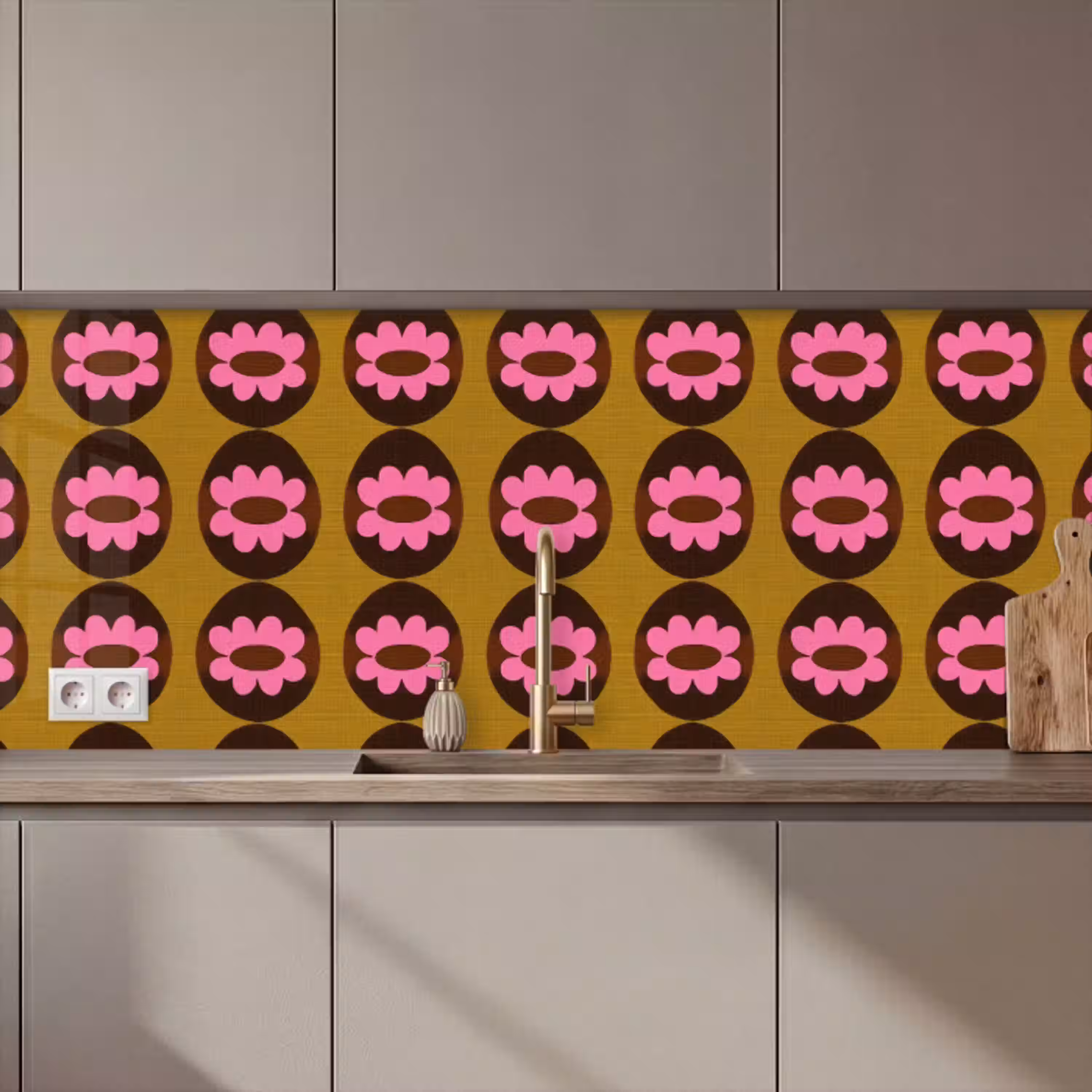 Grafisch - Patroon - Kleurrijk keuken achterwand 2 middel 871 zz_3dshopping