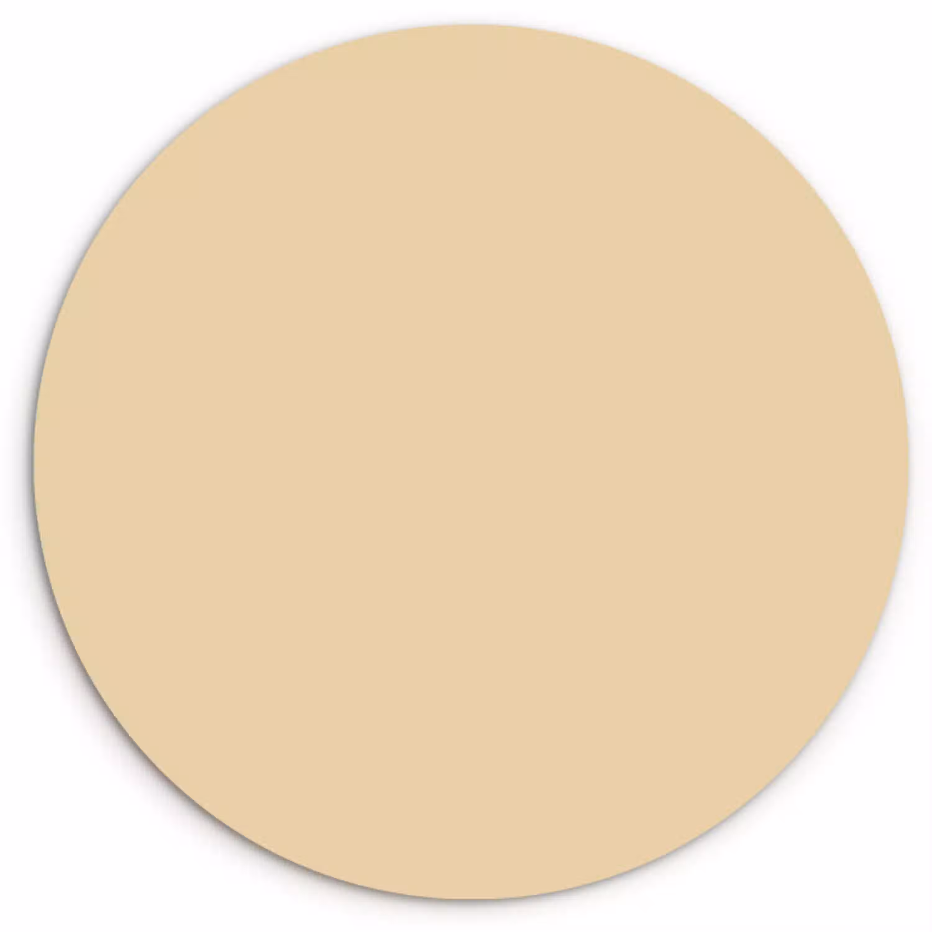 Desert - Sand - Nude Wandcirkel kunststof plaat 5mm dik klein 188 -3d
