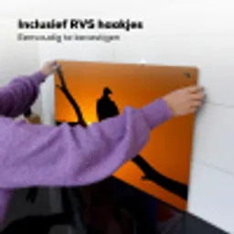 Gier - Tak - Zon - Oranje Inductie beschemer met haakjes klein -ky-ophangen-nl