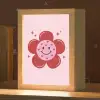 Bloem - Roze - Hartjes Light Box met kabel (Kinderlampje) klein -zzz_3d_website