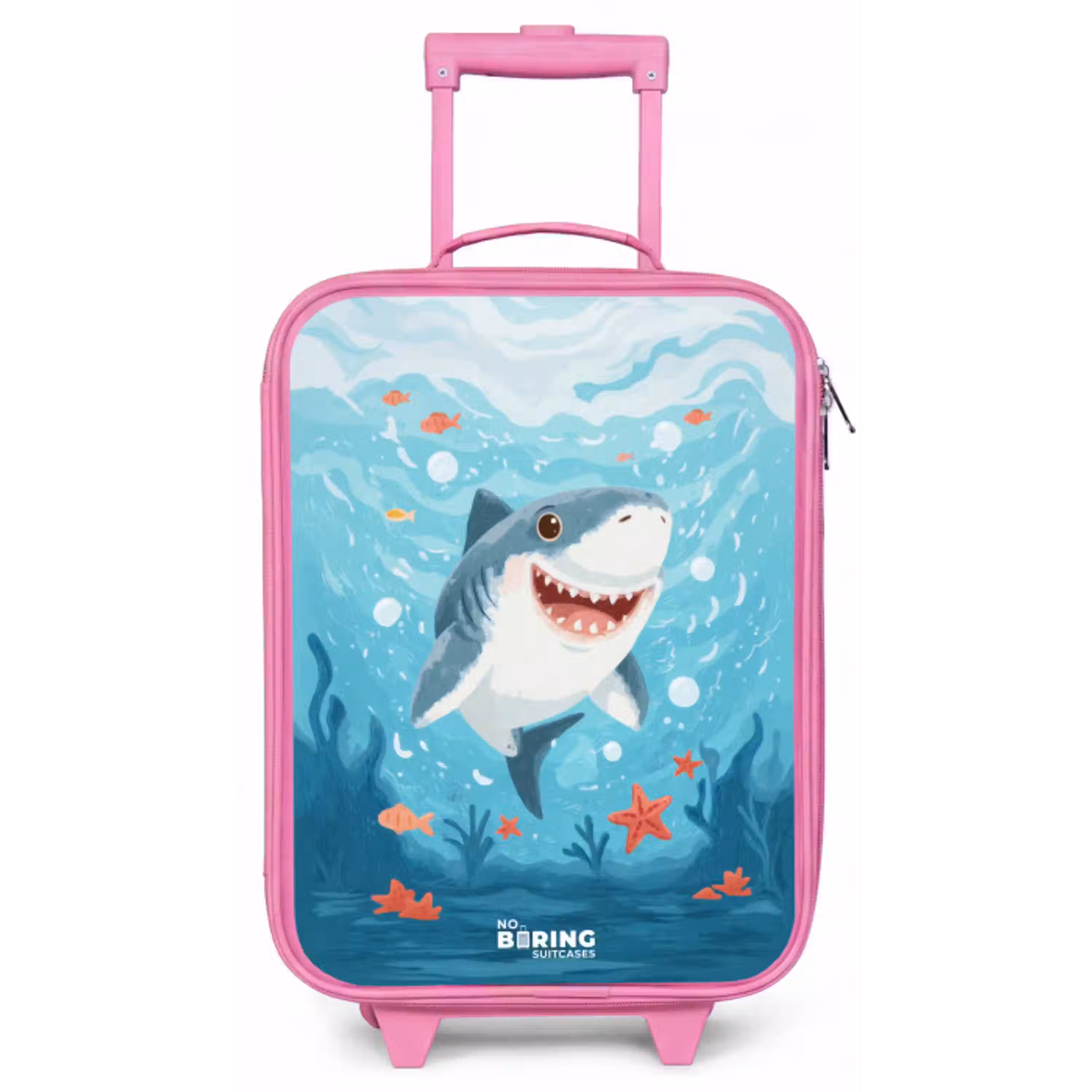 Haai - Water - Zee Kinderkoffer - Roze klein -zz3dotto