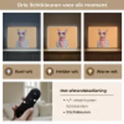 Zonnebril - Kat - Sjaal - Bloemen Light Box met batterij (Wandlamp) middel -USP_lichtkleurNL
