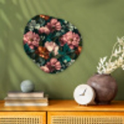 Bloemen - Schilderachtig - Patroon - Roze Wandcirkel Organisch Forex 3mm klein 629 -sfeer2