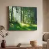 Natuur - Bomen - Bos - Groen - Zon - Gras - Planten Textielframe - compleet frame klein -sfeer3