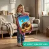 Monstertruck scoort goal in woestijnstadion Kinderkoffer - Roze klein -sfeer2_NL