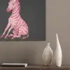 Zebra - Roze - Gestreept PET vilt klein -sfeer6_closeup
