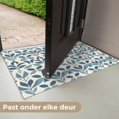 Flora - Modern - Blauw Deurmat klein 898 -USP_NL