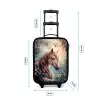 Paard met vlinders in bloementuin Kinderkoffer - Zwart klein -productfoto_formaten