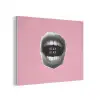 Mond - BLAH BLAH - Roze PET vilt klein -3d