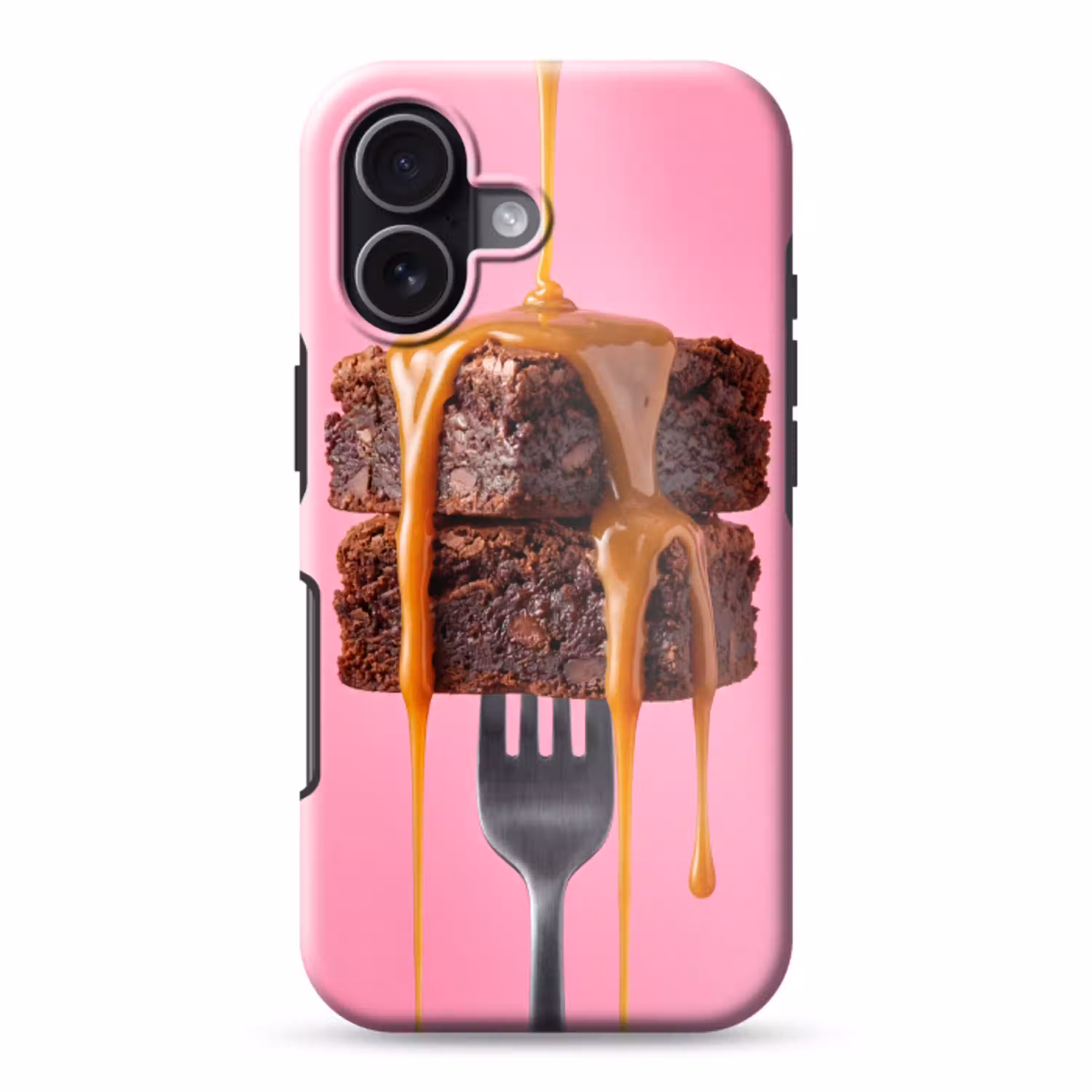 Brownie - Karamel - Eten Toughcase MagSafe Apple iPhone 17 klein -3d