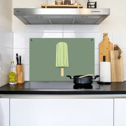 Groen - Waterijsje - Stokje - Illustratie Inductie beschemer met haakjes klein -sfeer2