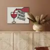 Wijnfles - Quote - Rood - Glas PET vilt klein -sfeer4