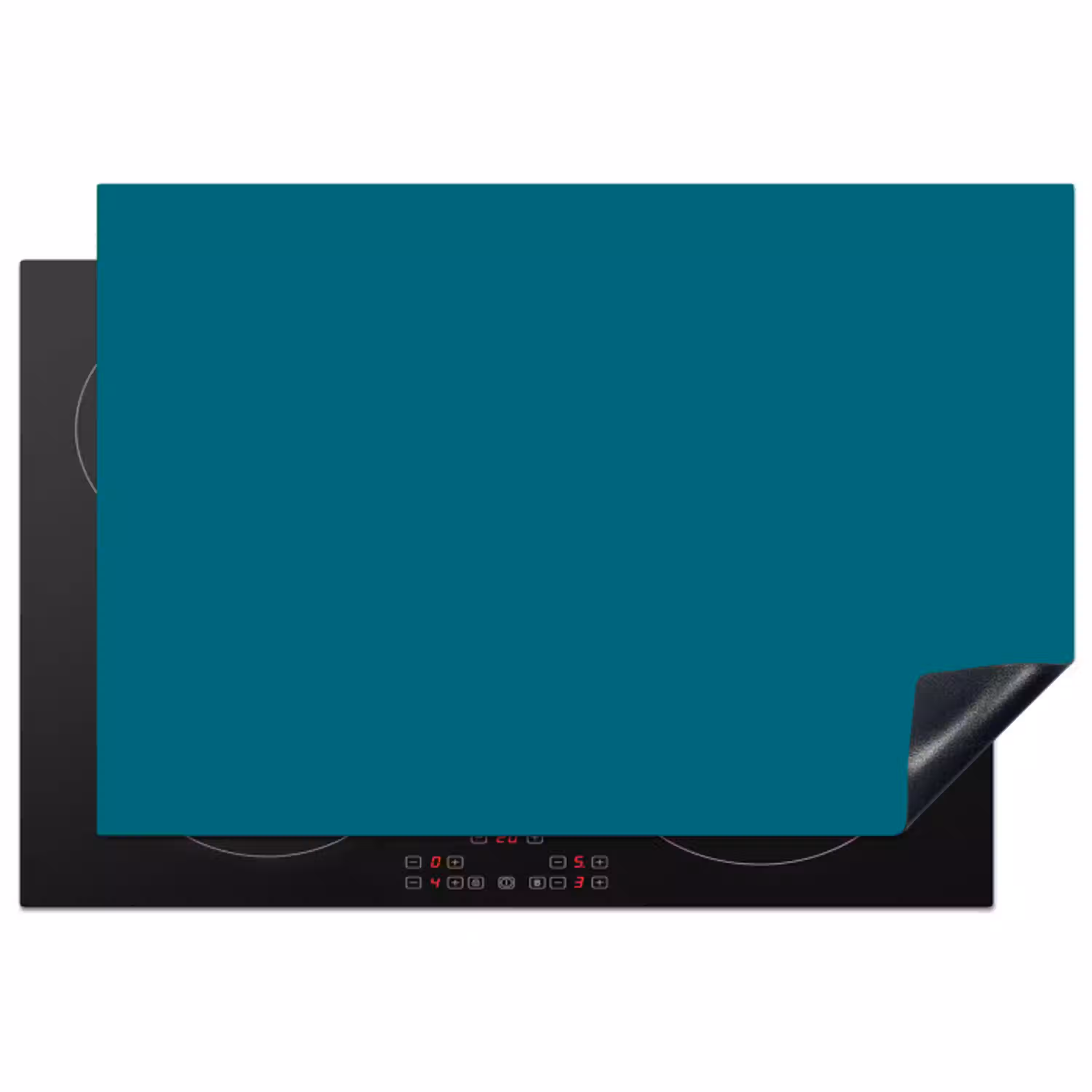 Tropical - Peacock - Blauw Inductie beschermer vinyl 3mm klein 276 -3d